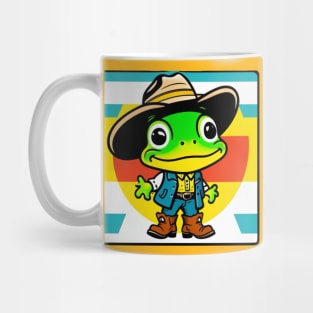 Cowboy Frog by Music Genius Art Mug